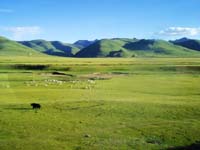 View from train to Lhasa, Tibet Train Travel